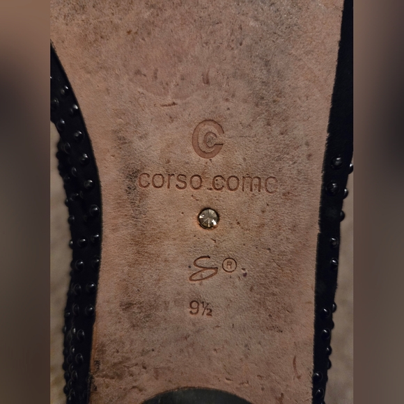 Corso Como Black Studded Ballet Flats | Size 9.5 (Fits Like 9) - Picture 6 of 8